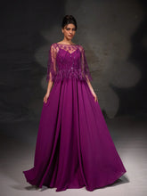 New Lace Shawl Collar Elegant Cocktail Dress, Mother Of The Bride Formal Gown With Shawl Included